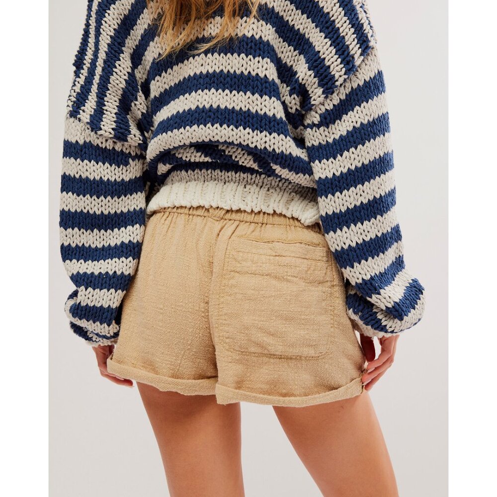 Free People! Solar Flare Baja Shorts in Warm Sand NWT! - Picture 5 of 7